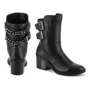 Fergie black chain detail Wistful booties